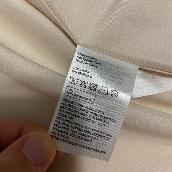 NWOT H&M DOUBLE-BREASTED TRENCH COAT SMALL - Picture 9 of 11